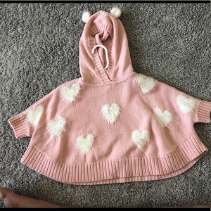 Heart Poncho Sweater